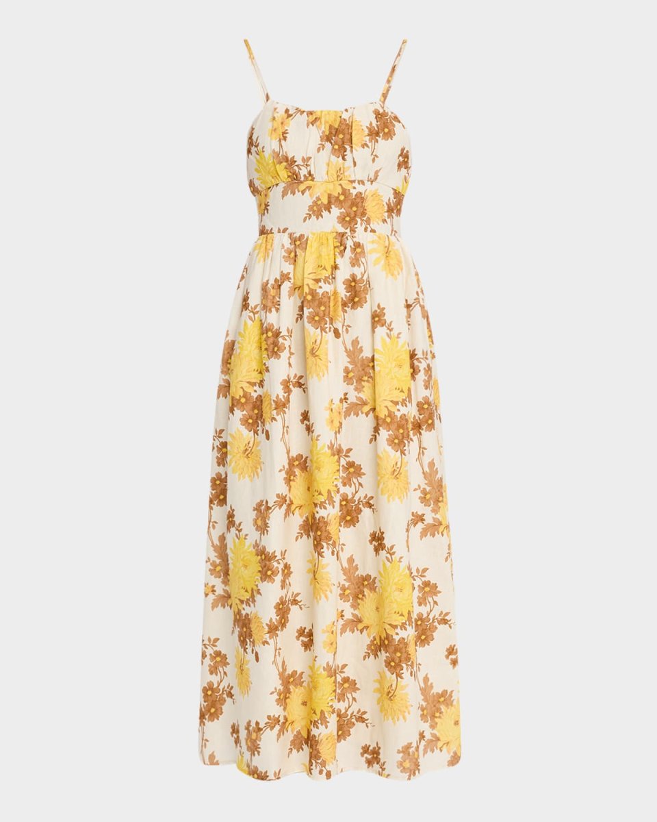 Lora Floral Midi Dress